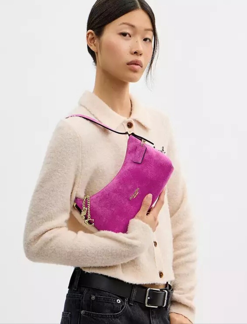 NWT! Coach Emilia Shoulder Bag In Magenta